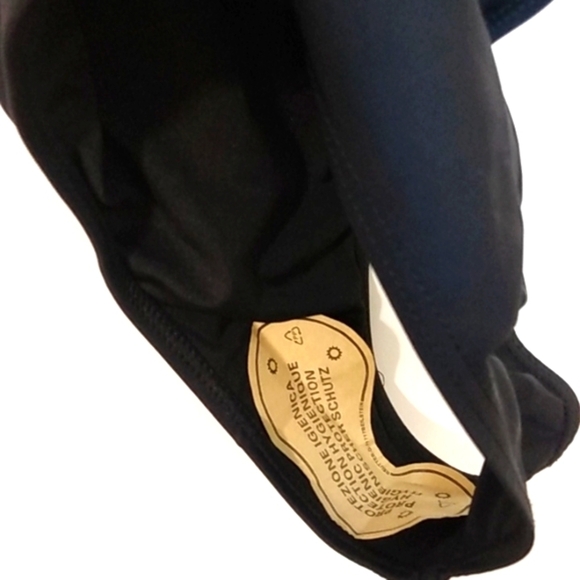 BLACK PLUNGE V-NECK CRISS-CROSS BACK RUCHED BOTTOM ONE PIECE SWIMSUIT SZ MEDIUM - Picture 7 of 9